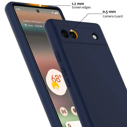 For Google Pixel 6a Case Compatible with MagSafe Anti-Drop Liquid Silicone Phone Cover