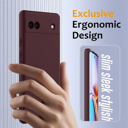 For Google Pixel 6a Case Compatible with MagSafe Anti-Drop Liquid Silicone Phone Cover