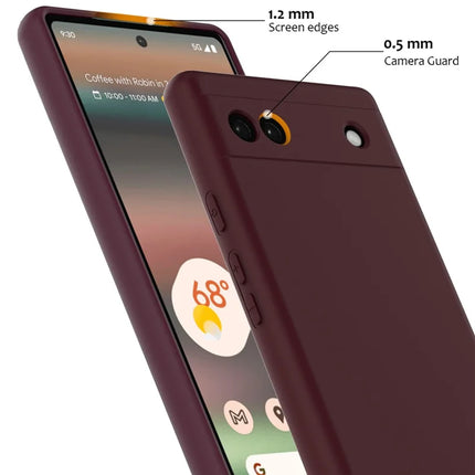For Google Pixel 6a Case Compatible with MagSafe Anti-Drop Liquid Silicone Phone Cover