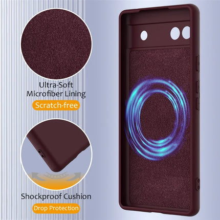 For Google Pixel 6a Case Compatible with MagSafe Anti-Drop Liquid Silicone Phone Cover
