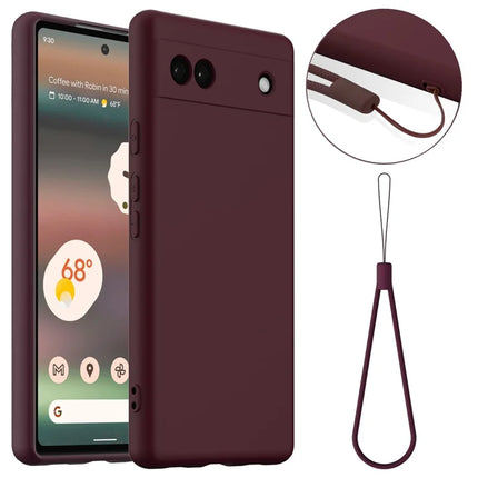 For Google Pixel 6a Case Compatible with MagSafe Anti-Drop Liquid Silicone Phone Cover