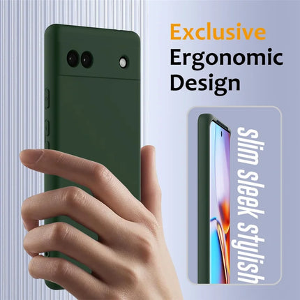 For Google Pixel 6a Case Compatible with MagSafe Anti-Drop Liquid Silicone Phone Cover