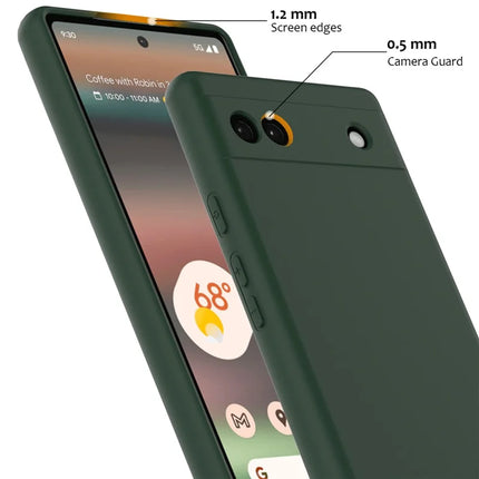 For Google Pixel 6a Case Compatible with MagSafe Anti-Drop Liquid Silicone Phone Cover