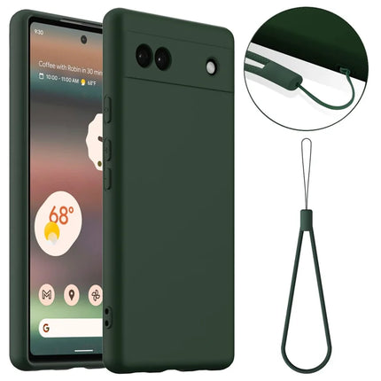 For Google Pixel 6a Case Compatible with MagSafe Anti-Drop Liquid Silicone Phone Cover