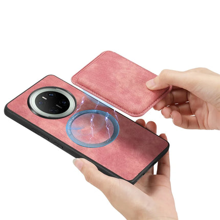 For Huawei Mate 70 Case Retro Leather TPU Phone Back Cover with Detachable Card Slot