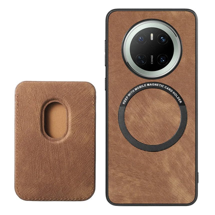 For Huawei Mate 70 Case Retro Leather TPU Phone Back Cover with Detachable Card Slot