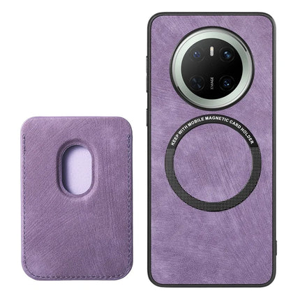 For Huawei Mate 70 Case Retro Leather TPU Phone Back Cover with Detachable Card Slot