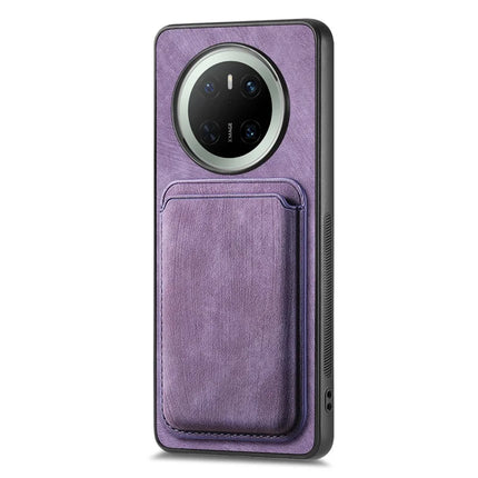 For Huawei Mate 70 Case Retro Leather TPU Phone Back Cover with Detachable Card Slot