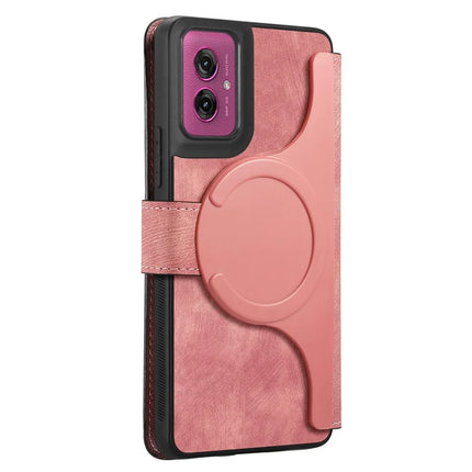 For Motorola Moto G55 5G Case CASENEO Detachable Magnetic RFID Block Leather Phone Wallet Cover