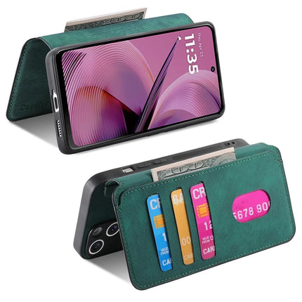 For Motorola Moto G55 5G Case CASENEO Detachable Magnetic RFID Block Leather Phone Wallet Cover