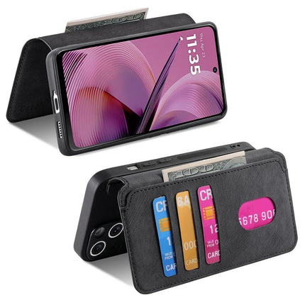 For Motorola Moto G55 5G Case CASENEO Detachable Magnetic RFID Block Leather Phone Wallet Cover