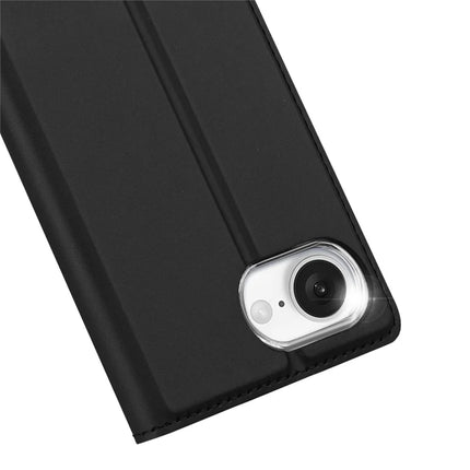 For iPhone 16e Case DUX DUCIS Skin Pro Series Leather Cover Card Holder