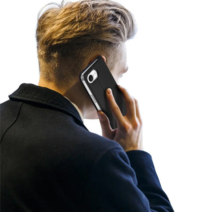 For iPhone 16e Case DUX DUCIS Skin Pro Series Leather Cover Card Holder