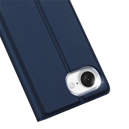 For iPhone 16e Case DUX DUCIS Skin Pro Series Leather Cover Card Holder