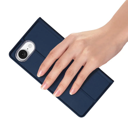 For iPhone 16e Case DUX DUCIS Skin Pro Series Leather Cover Card Holder