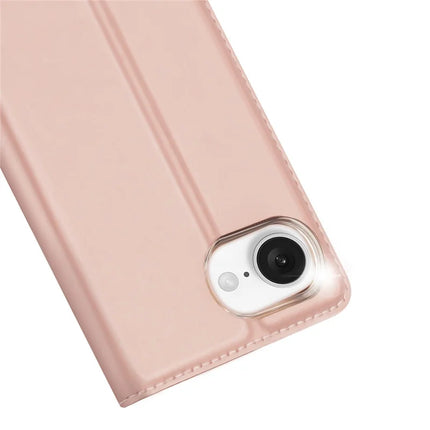 For iPhone 16e Case DUX DUCIS Skin Pro Series Leather Cover Card Holder