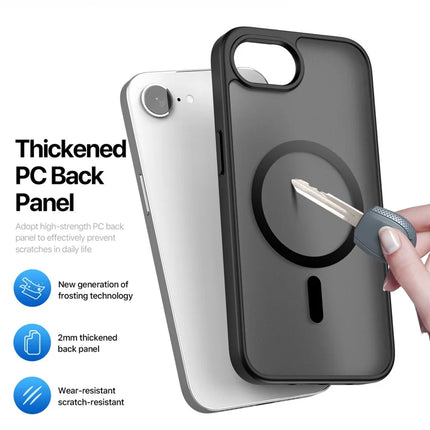 For iPhone 16e Case DUX DUCIS Yind Series Matte Case Compatible with MagSafe PC+TPU Phone Cover