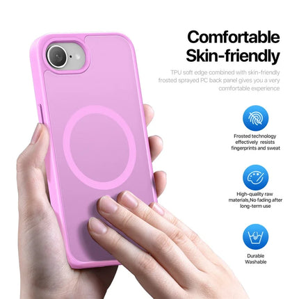 For iPhone 16e Case DUX DUCIS Yind Series Matte Case Compatible with MagSafe PC+TPU Phone Cover