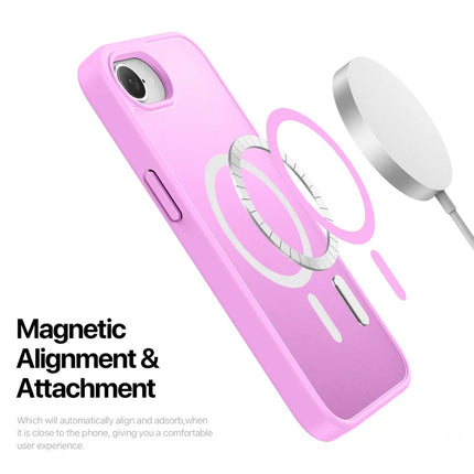 For iPhone 16e Case DUX DUCIS Yind Series Matte Case Compatible with MagSafe PC+TPU Phone Cover