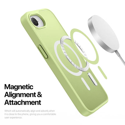 For iPhone 16e Case DUX DUCIS Yind Series Matte Case Compatible with MagSafe PC+TPU Phone Cover