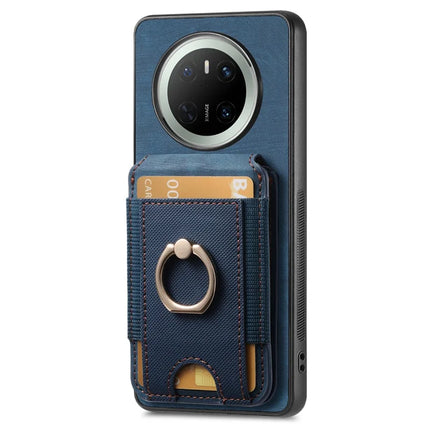 For Huawei Mate 70 Leather Back Cover with Detachable Card Holder Kickstand