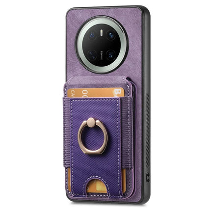 For Huawei Mate 70 Leather Back Cover with Detachable Card Holder Kickstand
