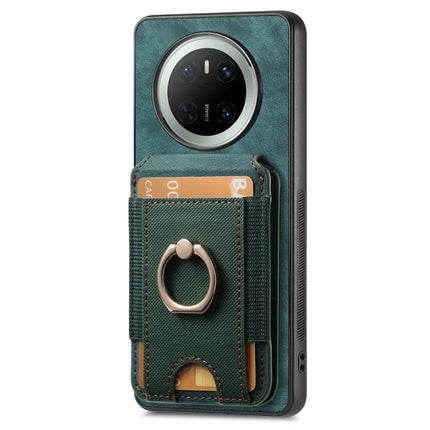 For Huawei Mate 70 Leather Back Cover with Detachable Card Holder Kickstand