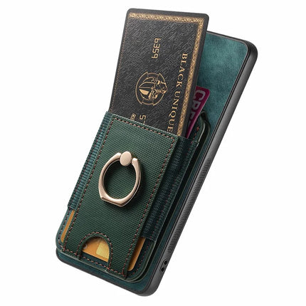 For Huawei Mate 70 Leather Back Cover with Detachable Card Holder Kickstand