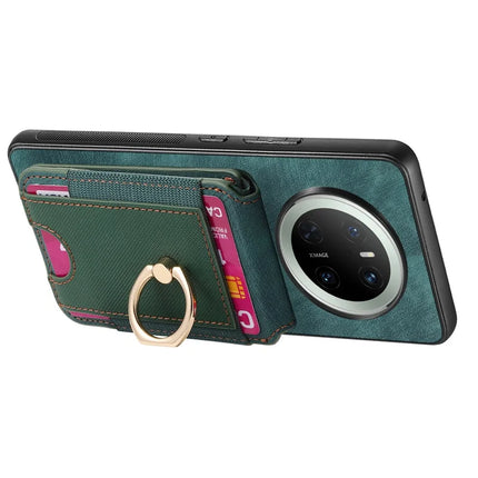 For Huawei Mate 70 Leather Back Cover with Detachable Card Holder Kickstand