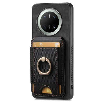 For Huawei Mate 70 Leather Back Cover with Detachable Card Holder Kickstand