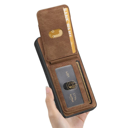 For Huawei Mate 70 Leather Back Cover with Detachable Card Holder Kickstand