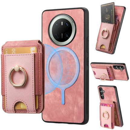 For Huawei Mate 70 Leather Back Cover with Detachable Card Holder Kickstand