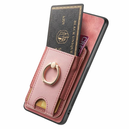 For Huawei Mate 70 Leather Back Cover with Detachable Card Holder Kickstand