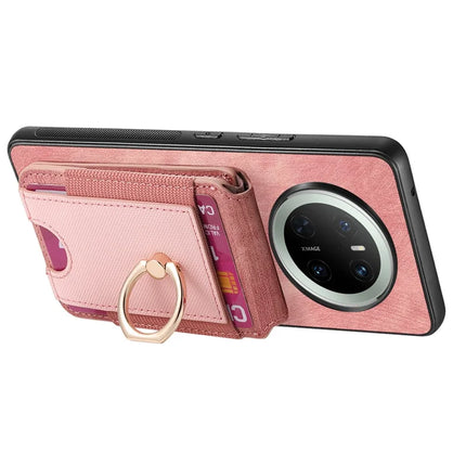 For Huawei Mate 70 Leather Back Cover with Detachable Card Holder Kickstand