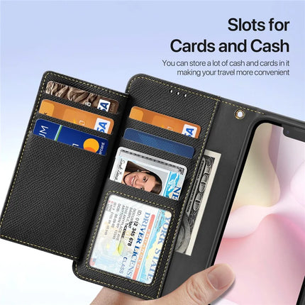 For iPhone 16e Case DUX DUCIS Lawa Series Detachable Magnetic Cowhide Leather Cover Zipper Wallet