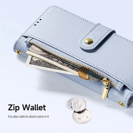For iPhone 16e Case DUX DUCIS Lawa Series Detachable Magnetic Cowhide Leather Cover Zipper Wallet