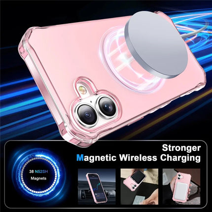 For iPhone 16 Plus Case Compatible with MagSafe Small Wavy Edge PC + TPU Phone Cover