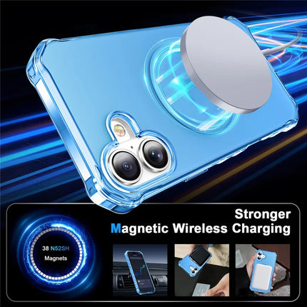 For iPhone 16 Plus Case Compatible with MagSafe Small Wavy Edge PC + TPU Phone Cover