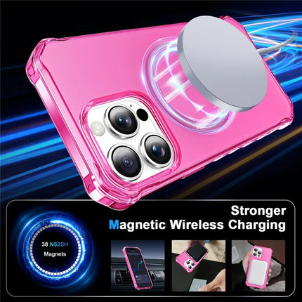 For iPhone 16 Pro Case Compatible with MagSafe Small Wavy Edge PC + TPU Phone Cover