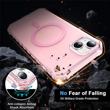 For iPhone 13 Case Compatible with MagSafe Small Wavy Edge PC + TPU Phone Cover