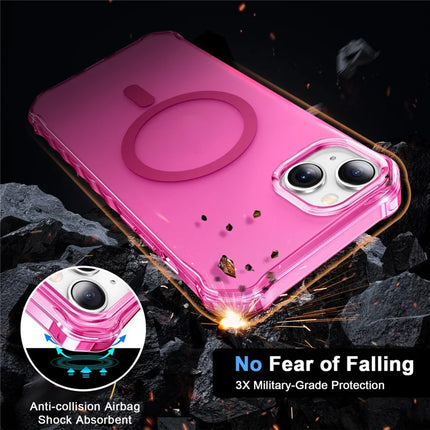 For iPhone 13 Case Compatible with MagSafe Small Wavy Edge PC + TPU Phone Cover