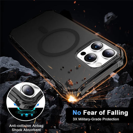 For iPhone 13 Pro Max Case Compatible with MagSafe Small Wavy Edge PC + TPU Phone Cover