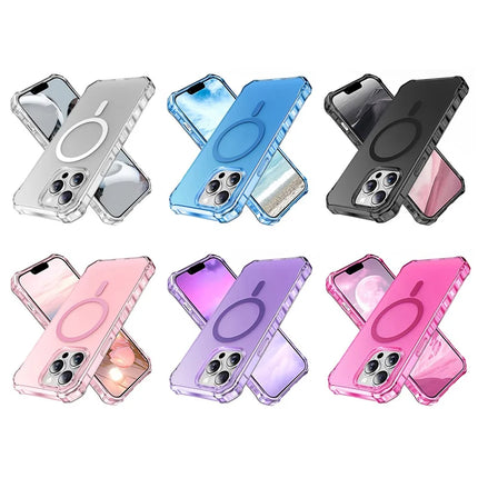 For iPhone 13 Pro Max Case Compatible with MagSafe Small Wavy Edge PC + TPU Phone Cover