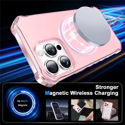 For iPhone 13 Pro Max Case Compatible with MagSafe Small Wavy Edge PC + TPU Phone Cover