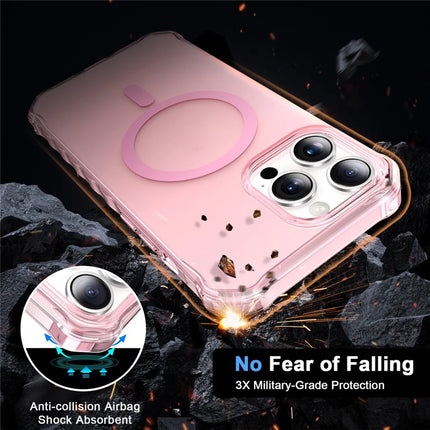 For iPhone 13 Pro Max Case Compatible with MagSafe Small Wavy Edge PC + TPU Phone Cover