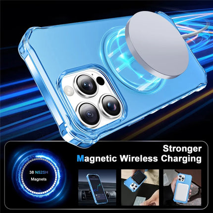 For iPhone 13 Pro Max Case Compatible with MagSafe Small Wavy Edge PC + TPU Phone Cover