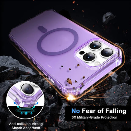 For iPhone 13 Pro Max Case Compatible with MagSafe Small Wavy Edge PC + TPU Phone Cover