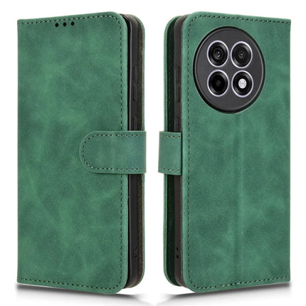 Leather Case For OnePlus 13R 5G / Ace 5 5G / Ace 5 Pro 5G Skin Feel Anti Drop Wallet Flip Phone Cover - Green