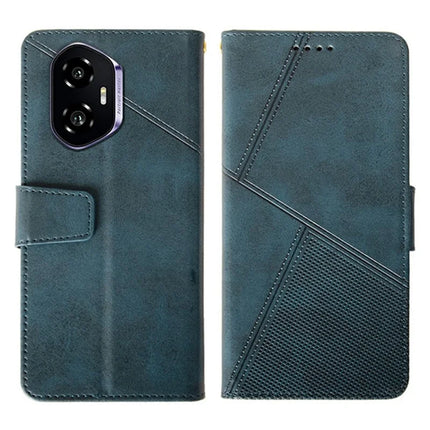 IDEWEI For Honor 300 Case Leather Wallet Phone Cover Stand Calf Texture - Blue