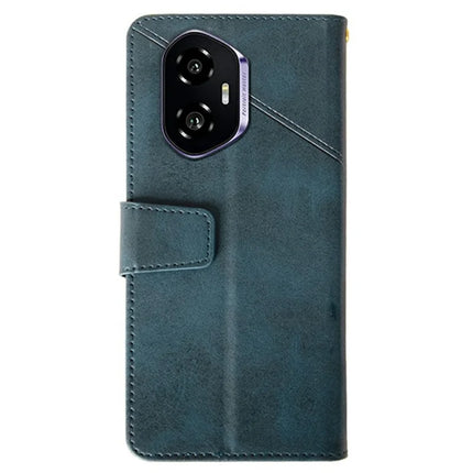 IDEWEI For Honor 300 Case Leather Wallet Phone Cover Stand Calf Texture